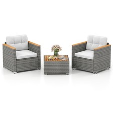 3 Piece Outdoor Patio Sofa Set