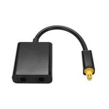 For Toslink 1 to 2 Splitter Optical Fiber Converter Adapter Cable Digital Audio