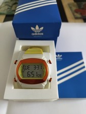 Adidas. Unisex Digital Sport Watch. In White, Yellow And Gold Colour. New...