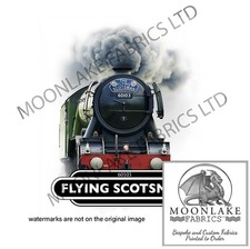 Flying Scotsman Train Fabric