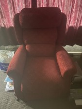Riser Recliner Chair (Burgundy) Single Motor.  2 Years Old. Excellent Condition 