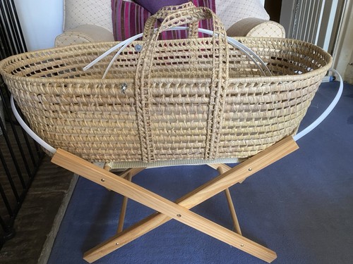 Moses basket rafia with - moses,