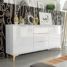 Sideboard 140cm White High