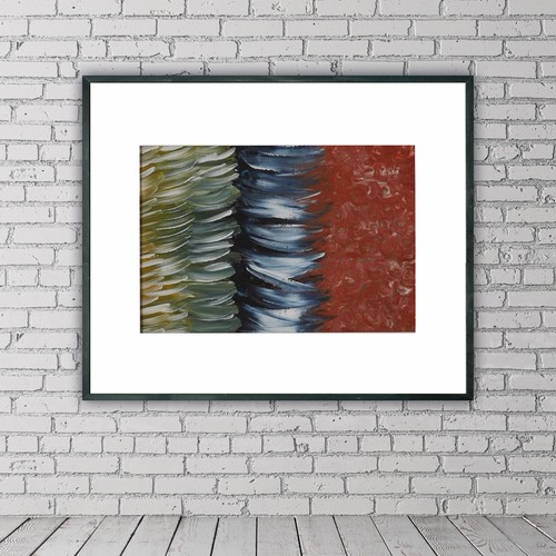Abstract acrylic painting - acrylic,