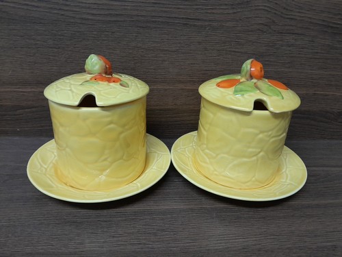 Two 1940s preserve pots and - two,