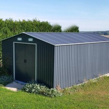 12x10 FT Steel Storage Shed