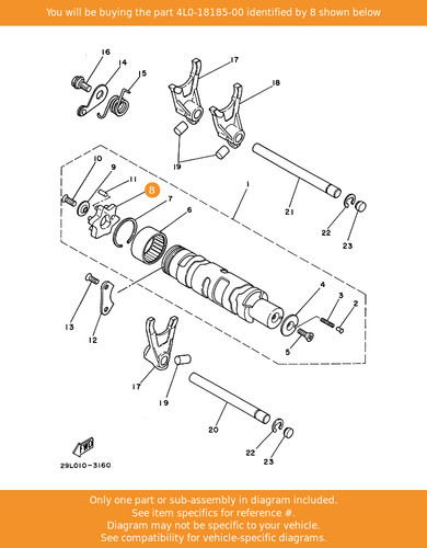 Yamaha segment 4l0 18185 00 - yamaha, 4l0-18185-00