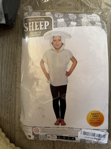 Childrens sheep costume - childrens,