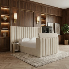 Panel Winged Wide Head TV Bed