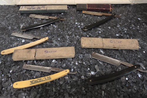 Lot antique straight - lot, 5