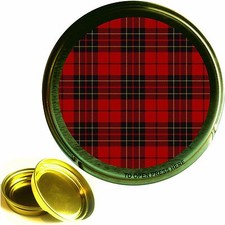 Red tartan 1oz round gold - red,