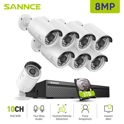 Sannce two way audio - sannce, 4k