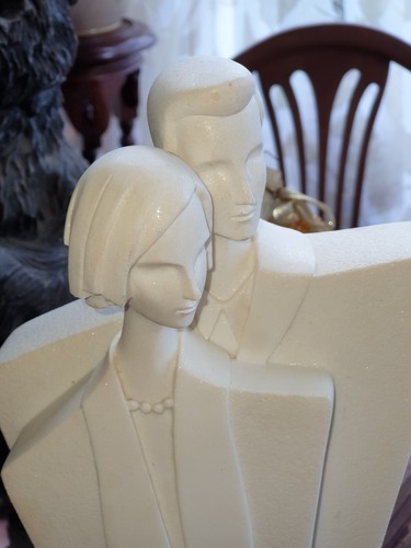 Postmodern art deco style lady - art,