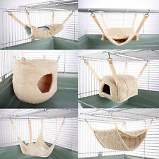 Ferret Chinchilla Rat Guinea Pig Hammock Bed Toy Pet House Luxury Cream