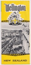 Vintage Wellington New Zealand Travel Tourist Brochure Map Photo Images 1950s