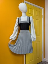 Vintage 1970s Richard Shops Black/White Dress - Size 6/8