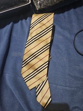 Burberry London, Multicoloured Striped Tie, Men’s, 100% Silk, 3 1/2 x 60