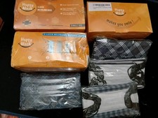 3x50 + 40 Black Disposable 3 Ply Face Masks