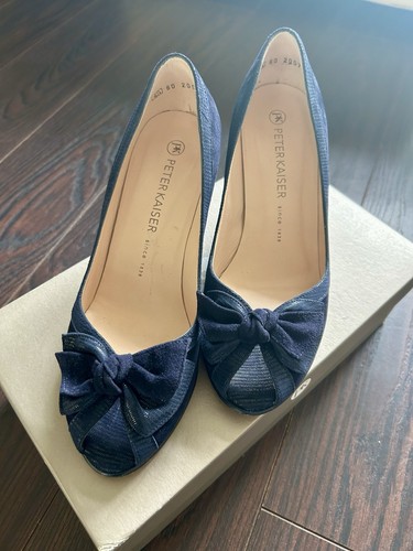 Peter kaiser navy suede - peter, peep