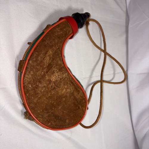 Vintage suede bladder - suede, canteen