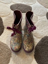 Joules Ladies Size 3 Multi Coloured Floral Print  Wellibobs