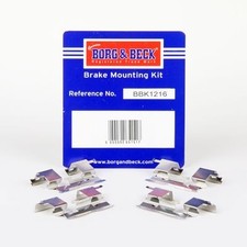 Borg & Beck BBK1216 Disc Brake Pad Accessory Kit Front Fits Aston Martin Toyota