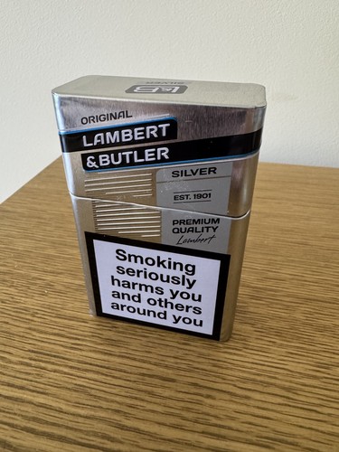 Lambert butler silver tin - &,