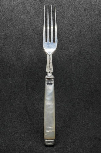 Antique silver epns fork - antique,