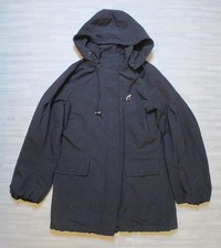 Fat Face Jacket Womens SIze UK 12 Black Utility Hooded Fleece Lined Full Zip