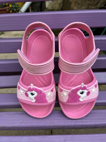 Girls pink rubber unicorn - girls,