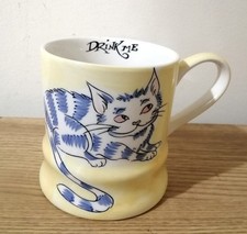 Whittard of Chelsea Drink Me Alice in Wonderland Cheshire Cat Ceramic Mug 2006