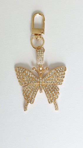 Crystal butterfly keychain - crystal,