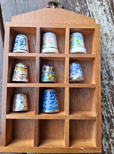 Joblot thimbles with stand - thimbles,