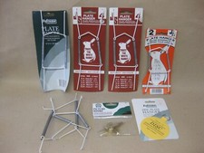 Joblot Bundle Plate Hangers / Holders Wall Display x 7 & Picture Hooks