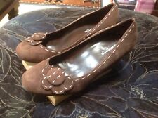 ?ESSENCE Evans Flexisole UK 5(38)  Soft Brown Wedge Heeled Shoes?VGC RRP £50