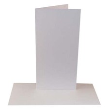 50 Pack - DL White Card Blanks