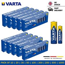 VARTA Industrial Pro AA & AAA Alkaline Batteries 1.5v LR6 LR03 Lasting Batteries