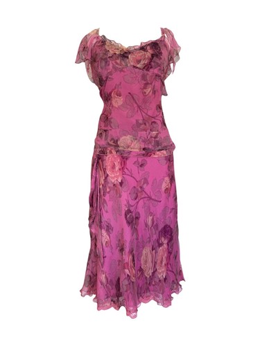Rene derhy pink rose floral - rene,