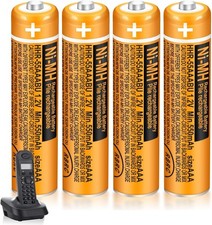 4 Pack 550mAh HHR-55AAABU