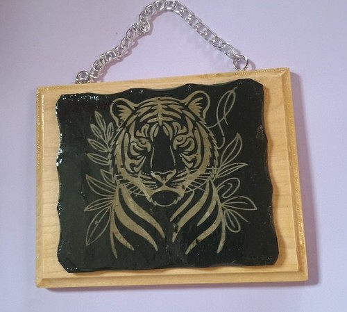 Laser engraved reclaimed roof - engraved,