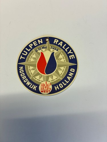 Tuliprallye 1956 badge - 1956,