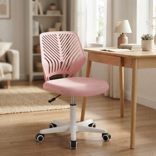 Versatile pink armless office - pink,