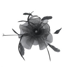 Ladies Diamante Mesh Flower