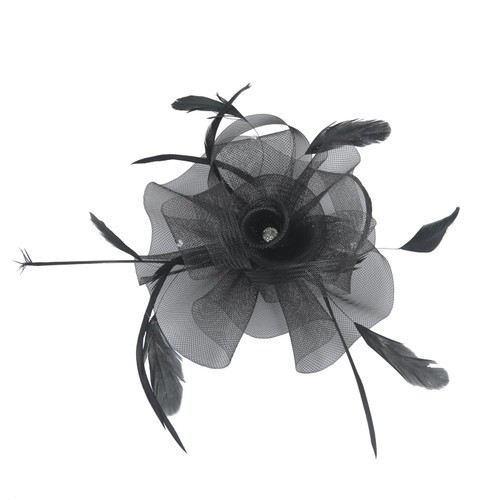 Ladies diamante mesh flower - ladies,