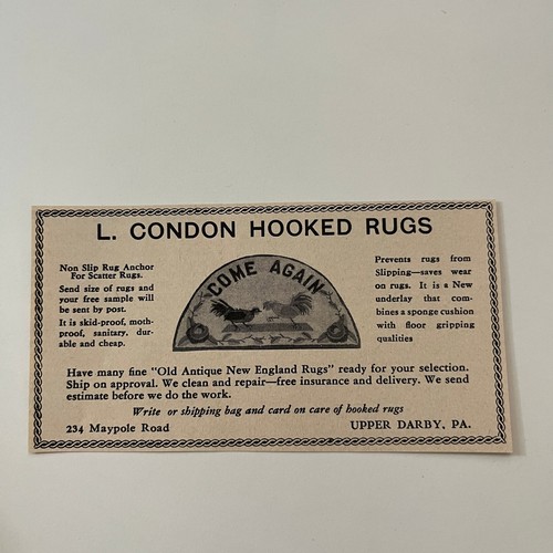 Condon hooked rugs - condon,