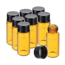 8pcs 10ml Small Brown Glass