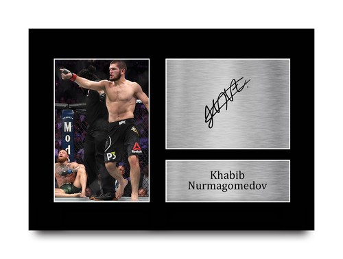 Khabib nurmagomedov signed - khabib, ufc