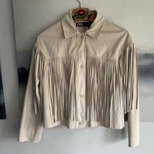 Zara fringed tassel faux suede