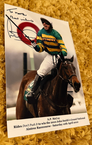 Tony mccoy signed - tony, photo
