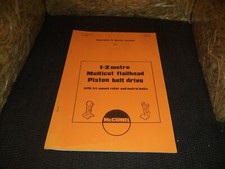 McCONNEL HEDGE CUTTER TRIMMER 1.2 Multicut Flailhead OPERATORS AND PARTS MANUAL